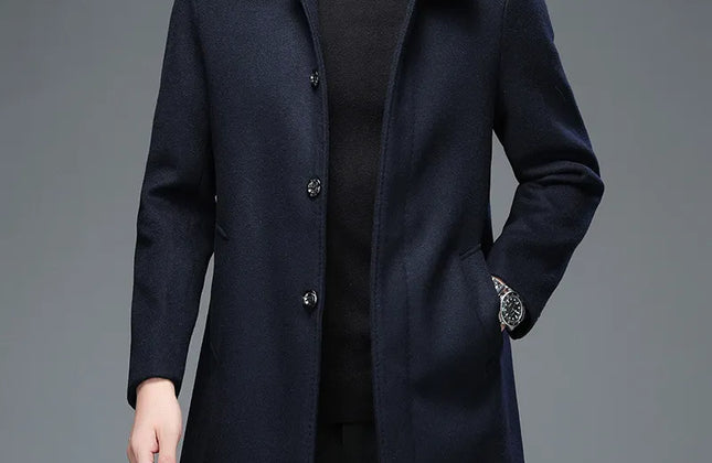 High Quality Mens Winter Jackets and Coats Business Casual Woolen Jackets