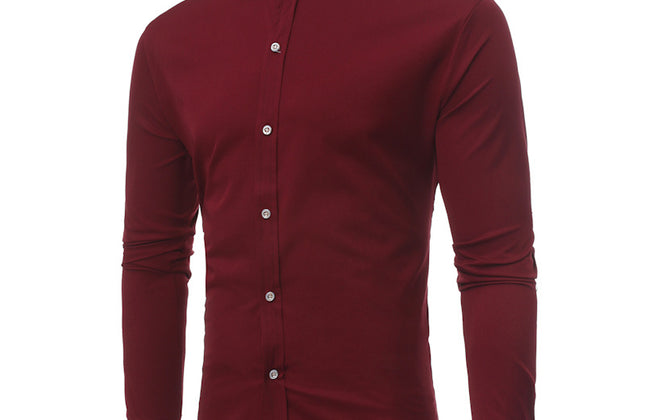 Fashion Men's Shirts for Men Designers Embroidery Slim Fit Casual Long Sleeve