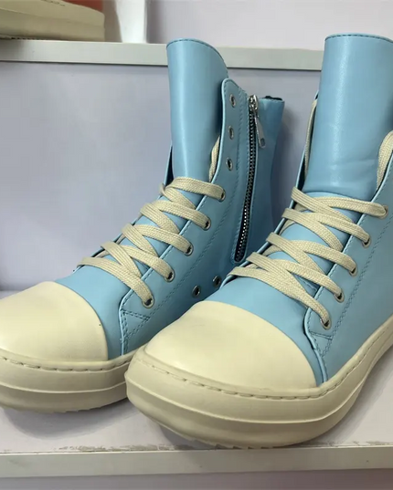 Men's Urban Athletic Zip Sneakers – Streetwear Casual Shoes