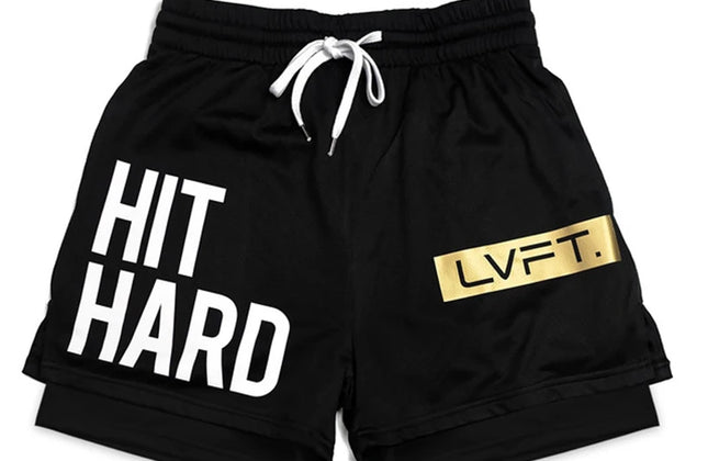 Summer Running Shorts Men 2 in 1 Sports Jogging Fitness Shorts Training Quick