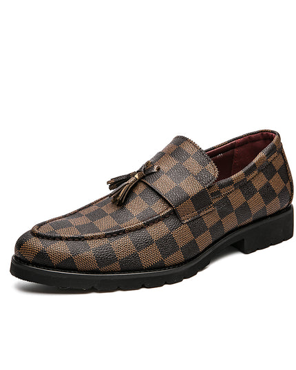 Men Business Casual Pu Leather Loafers for Man Slip on Formal Office Official