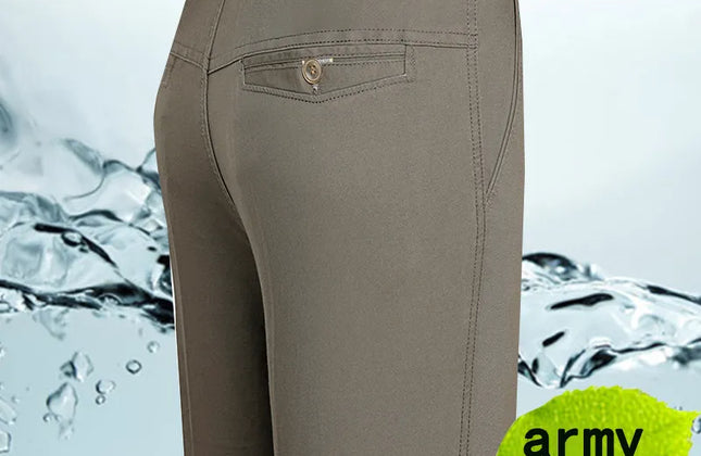 Spring and Summer Brand Men's Trousers Middle-Aged Men Trousers Thin Casual