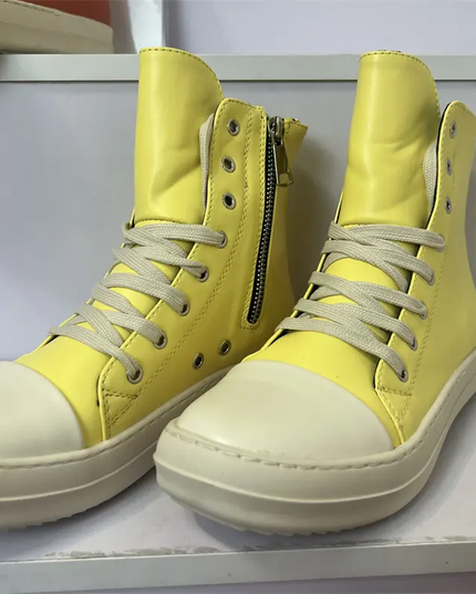 Men's Urban Athletic Zip Sneakers – Streetwear Casual Shoes