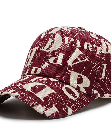 FS Black Red Brand Alphabet Baseball Caps for Men Luxury
