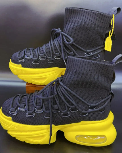 Urban Chunky Wedge Sneakers – Men’s Bold Streetwear Shoes