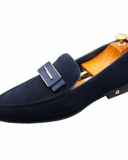 Chinese Shoe Factory 100% Handmade Leather Shoes Italian Style Suede Men Loafer