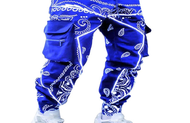 Harem Pants Men Harajuku Street Cargo Pants Jogging Trouser Loose Multi-Pockets