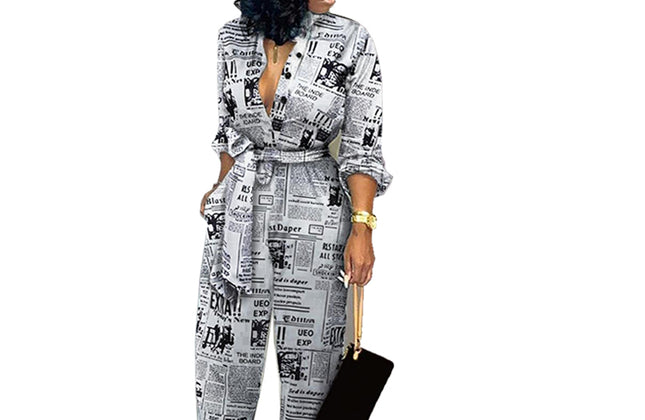 Old 2021 Woman Long Sleeve Jumpsuit and Romper