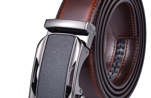 Men's Ratchet Belt with Automatic Buckle