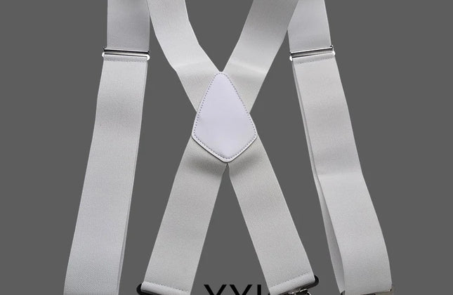 Plus Size 50mm Wide Men Suspenders High Elastic Adjustable