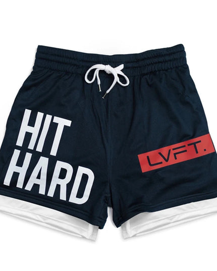Summer Running Shorts Men 2 in 1 Sports Jogging Fitness Shorts Training Quick