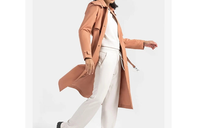 Athleisure Wear Women Long Removable Windbreaker - Gym Outfits
