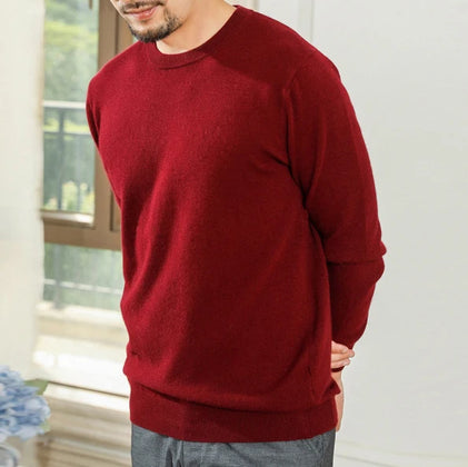 Men’s Custom Logo Knit Sweater – Casual Long Sleeve Pullover