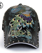 3D Peacock Cap