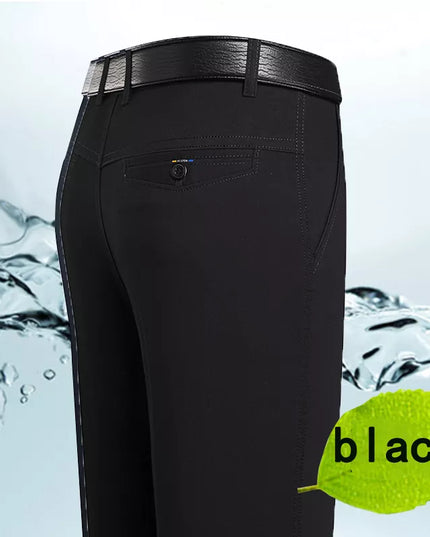 Spring and Summer Brand Men's Trousers Middle-Aged Men Trousers Thin Casual