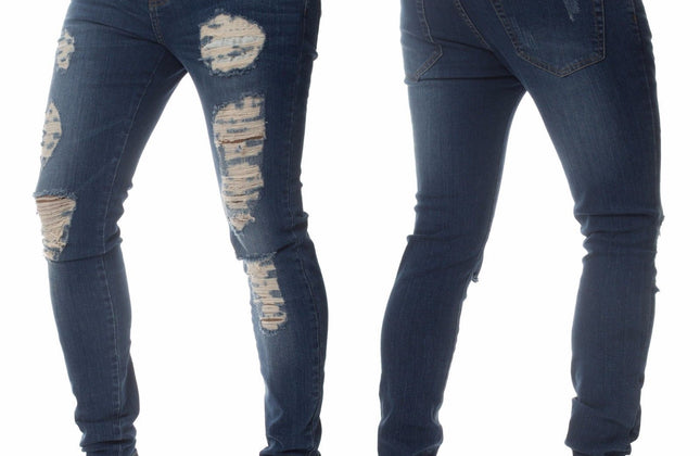 Jeans baggy urbain vieilli