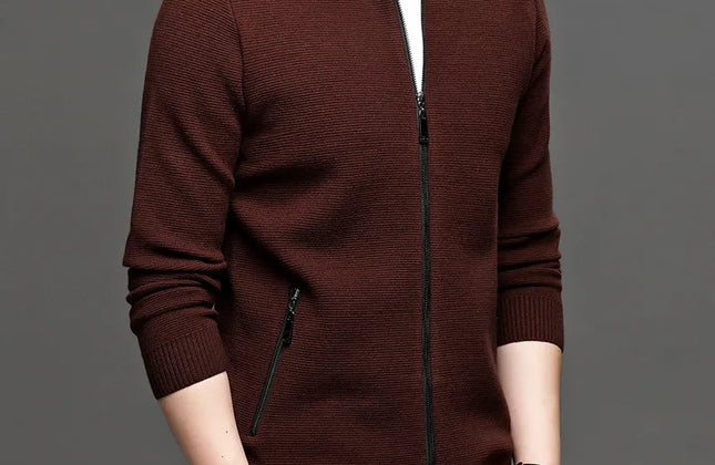 COODRONY Brand Cardigan Men Fashion Streetwear Sweate