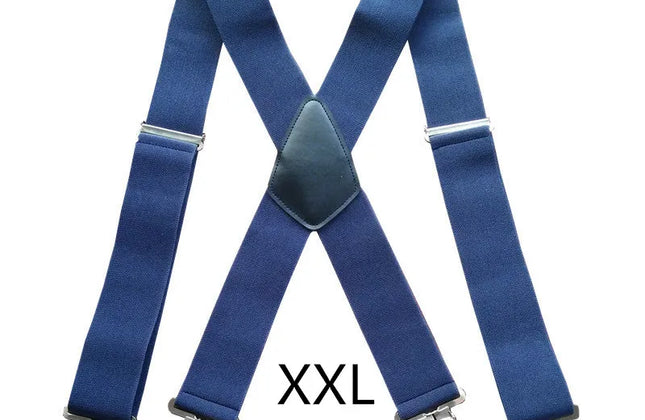 Plus Size 50mm Wide Men Suspenders High Elastic Adjustable