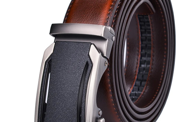 Men's Ratchet Belt with Automatic Buckle