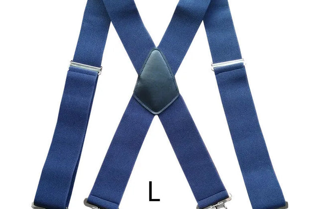 Plus Size 50mm Wide Men Suspenders High Elastic Adjustable