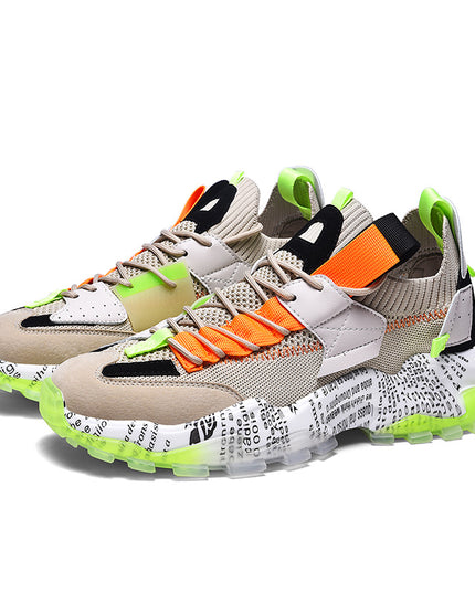 Stylish Wholesale Clunky Sneaker Thick Bottom Height Increasing Shoe Men