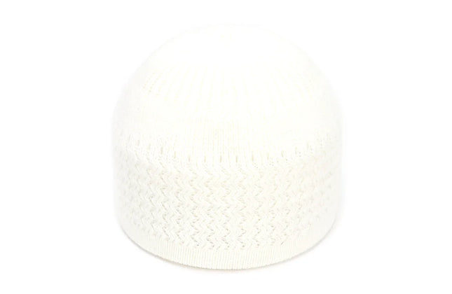 Winter Knitted Muslim Men Prayer Hats Warm Male Beanies Cap Islamic Ramadan