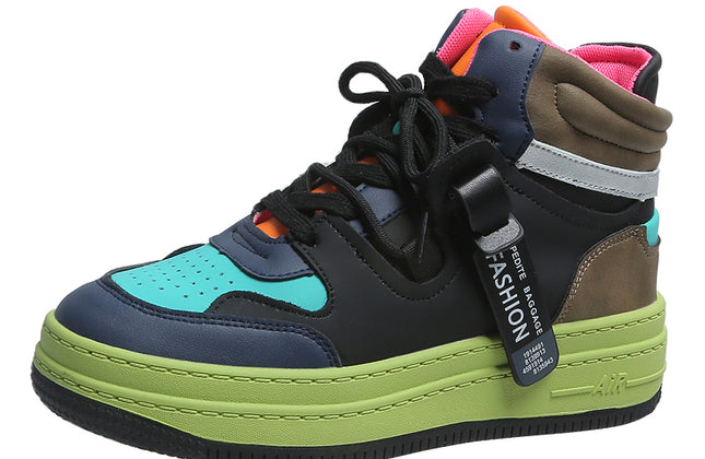 Running Ladies Sneakers Platform Womens Girls Chunky Shoes Skateboard Boots