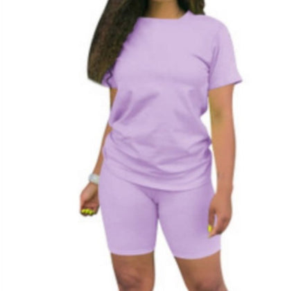 Custom Outfits Women T Shirt and Short Sets Summer 2 Two Piece Short