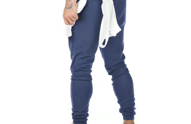 Plus Size Jogger Pants Workout Gym Sweat Trouser Side Zipper Pockets Slim