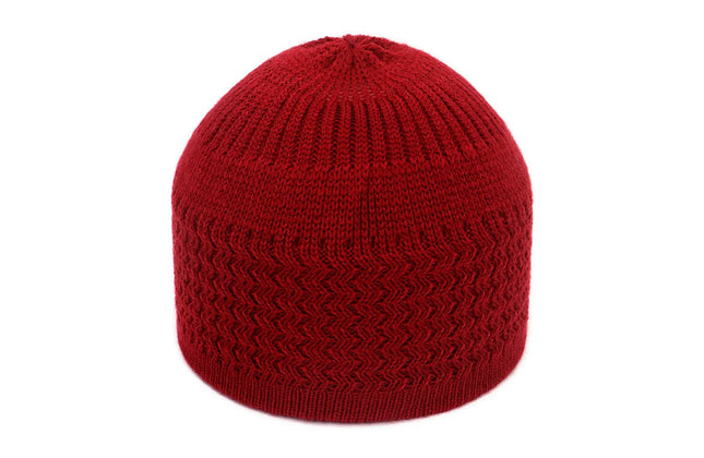 Winter Knitted Muslim Men Prayer Hats Warm Male Beanies Cap Islamic Ramadan