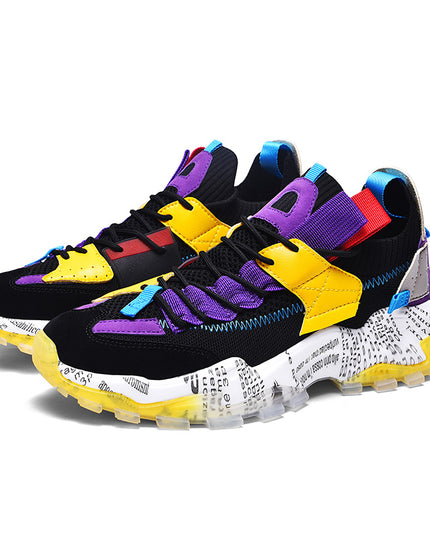 Stylish Wholesale Clunky Sneaker Thick Bottom Height Increasing Shoe Men