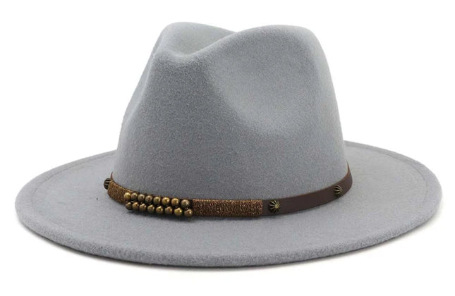 2025 Trend Men & Women Wide Brim Wool Felt Jazz Fedora Hats Panama Style