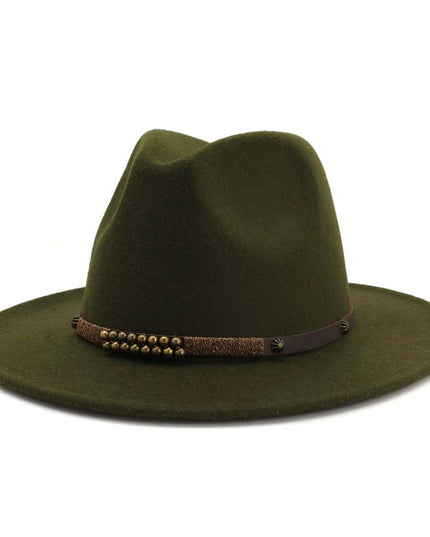 2025 Trend Men & Women Wide Brim Wool Felt Jazz Fedora Hats Panama Style