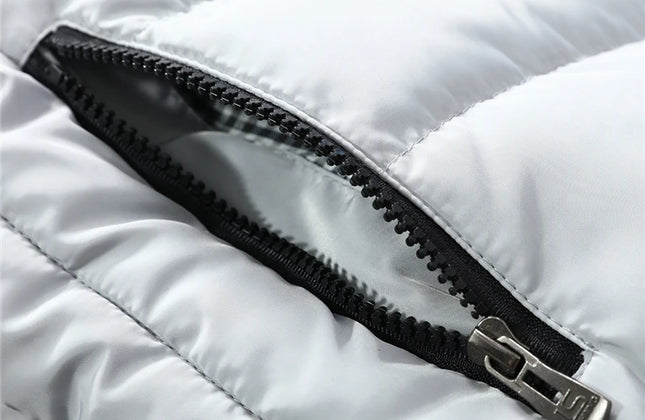 Men's Knitted Zip-Up Vest with Mandarin Collar