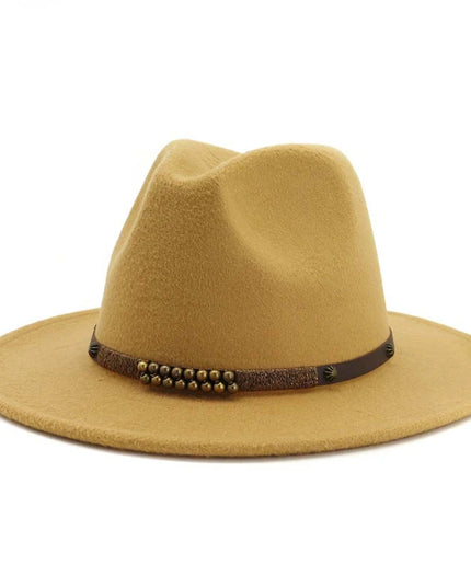 2025 Trend Men & Women Wide Brim Wool Felt Jazz Fedora Hats Panama Style