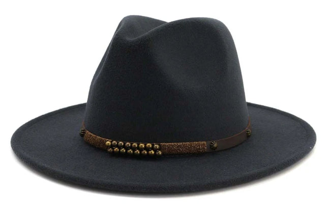 2025 Trend Men & Women Wide Brim Wool Felt Jazz Fedora Hats Panama Style