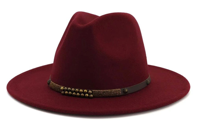 2025 Trend Men & Women Wide Brim Wool Felt Jazz Fedora Hats Panama Style