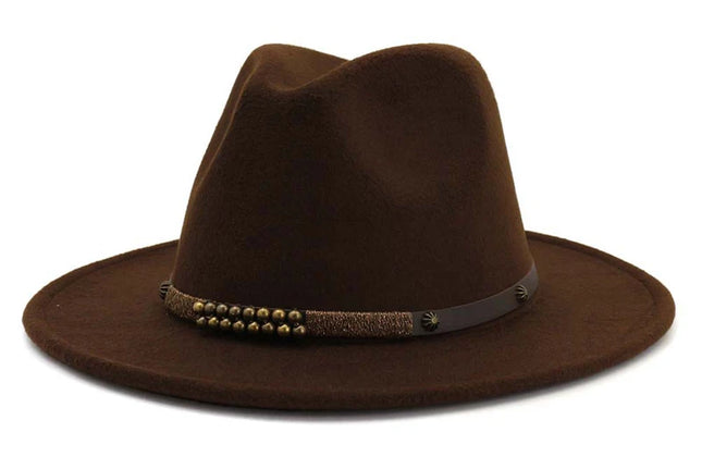 2025 Trend Men & Women Wide Brim Wool Felt Jazz Fedora Hats Panama Style