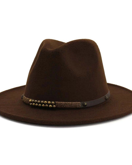 2025 Trend Men & Women Wide Brim Wool Felt Jazz Fedora Hats Panama Style