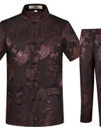 brown short sleeve / M 165 / Adults