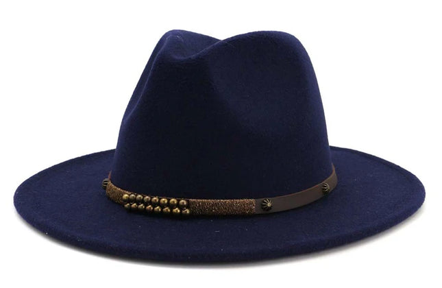 2025 Trend Men & Women Wide Brim Wool Felt Jazz Fedora Hats Panama Style