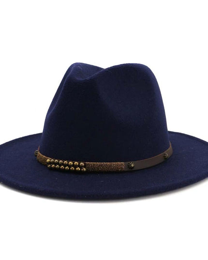 2025 Trend Men & Women Wide Brim Wool Felt Jazz Fedora Hats Panama Style