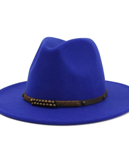 2025 Trend Men & Women Wide Brim Wool Felt Jazz Fedora Hats Panama Style