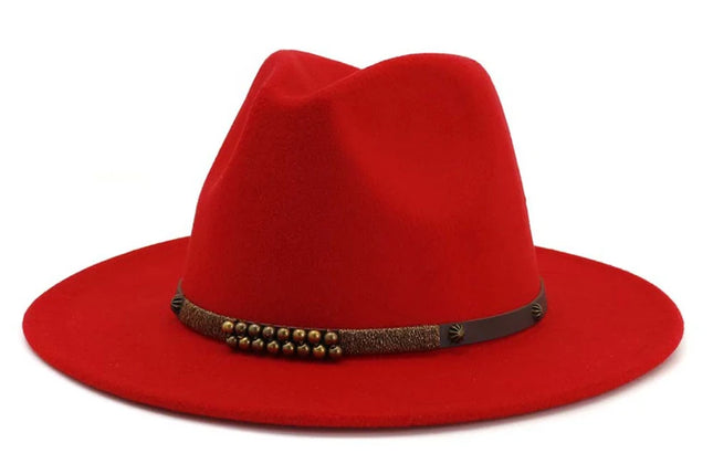 2025 Trend Men & Women Wide Brim Wool Felt Jazz Fedora Hats Panama Style