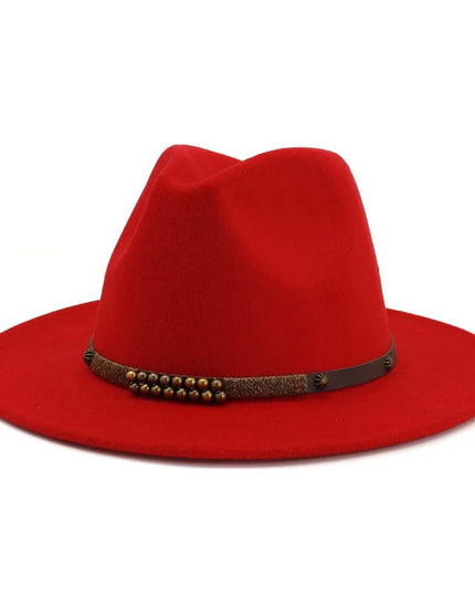 2025 Trend Men & Women Wide Brim Wool Felt Jazz Fedora Hats Panama Style