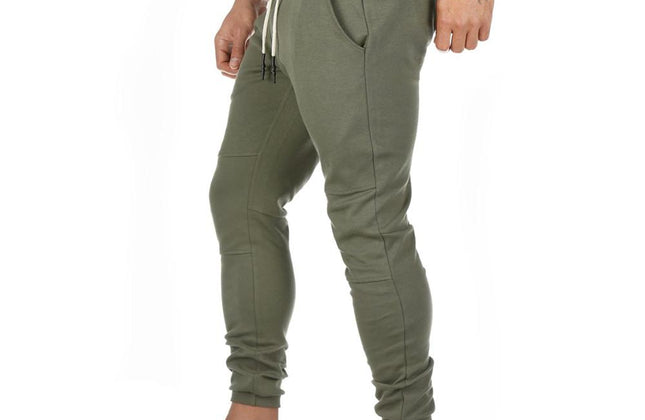 Plus Size Jogger Pants Workout Gym Sweat Trouser Side Zipper Pockets Slim
