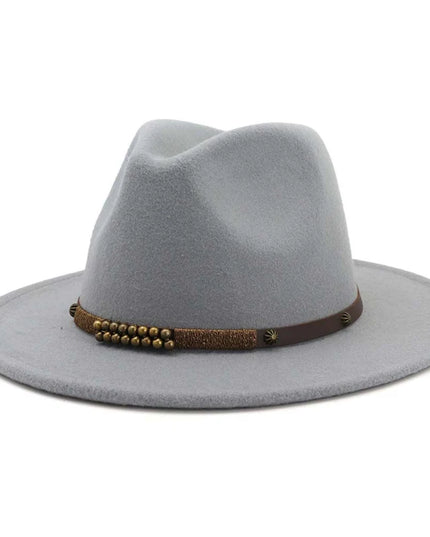 2025 Trend Men & Women Wide Brim Wool Felt Jazz Fedora Hats Panama Style