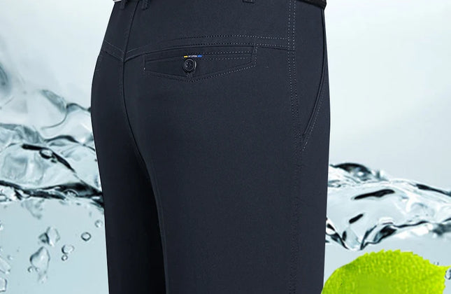 Spring and Summer Brand Men's Trousers Middle-Aged Men Trousers Thin Casual