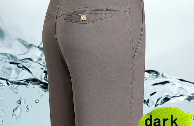 Spring and Summer Brand Men's Trousers Middle-Aged Men Trousers Thin Casual