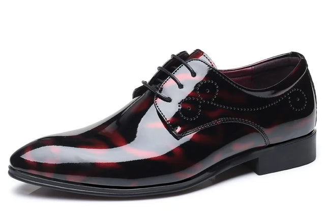 Patent Leather Oxford Shoes for Men Dress Shoes Men Formal Shoes Pointed